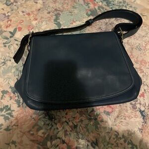 Blue Coach Adjustable Shoulder Bag